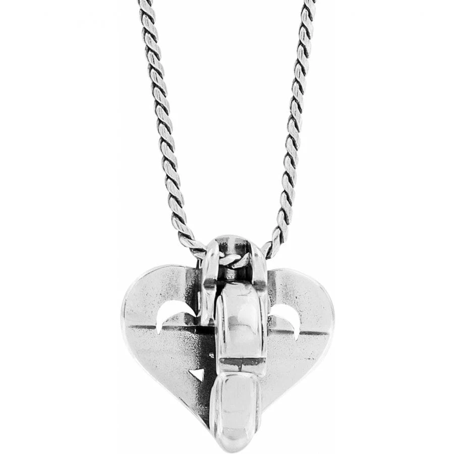 Alcazar Heart Badge Clip Necklace - Image 2