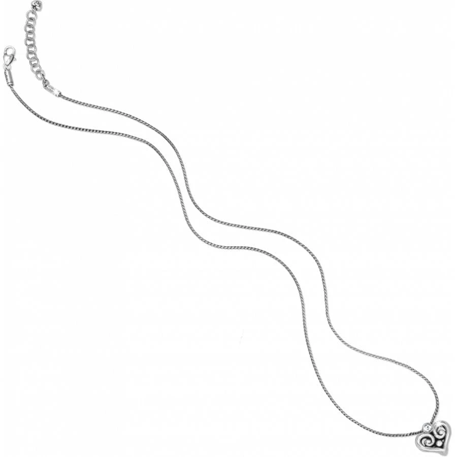 Alcazar Heart Badge Clip Necklace - Image 3