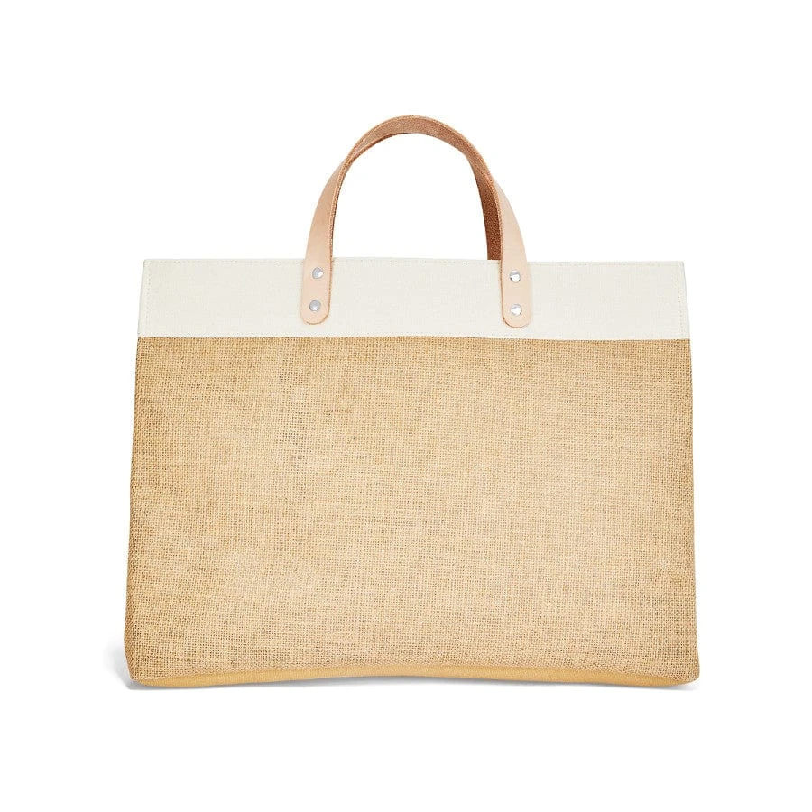 Be Kind East West Burlap Tote - Image 3