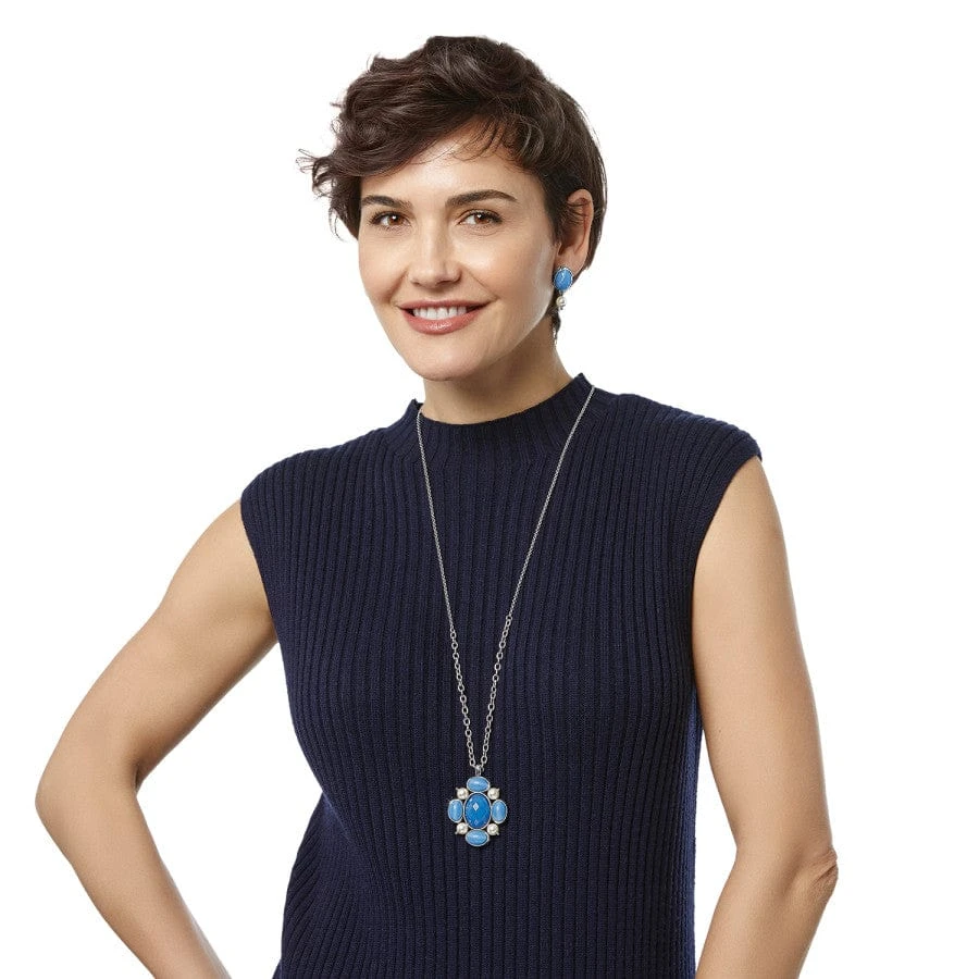 Blue Moon Pendant Long Necklace - Image 5