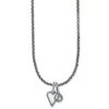 Dazzling Love White Heart Charm Necklace