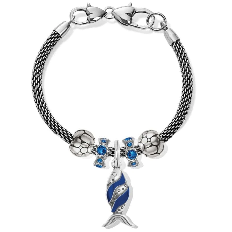 Retro Fish Charm Bracelet