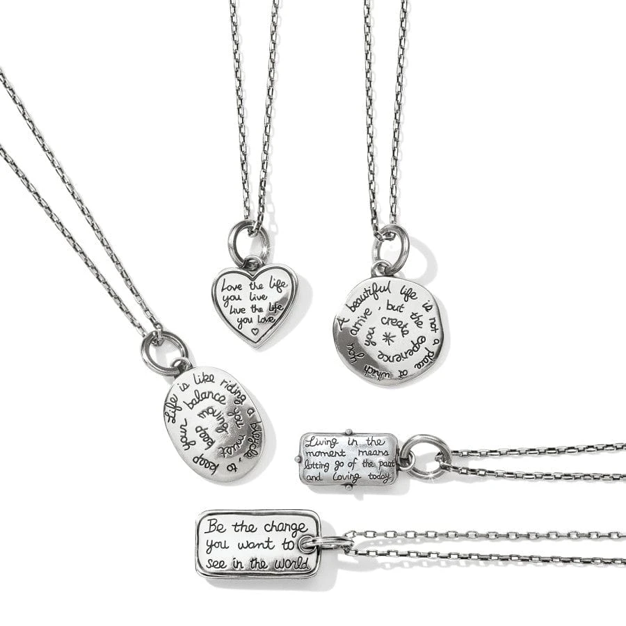 Sentiments Love Life Reversible Necklace - Image 4